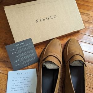 COPY - Nisolo Calano Oxford in Oak, size 9.5, suede